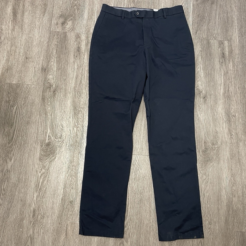 Charles Tyrwhitt Pants Men's 32x33 Blue Classic Fit Chino Non-Iron Golf Office